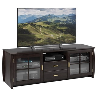 Sonax Washington Mocha Black 59-inch Wood Veneer TV/ Component Bench