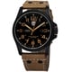 Luminox Men's A.1925 'Atacama' Black Dial Tan Leather Strap
