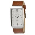 Skagen Men's Brown Leather Strap Watch