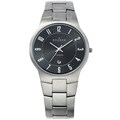 Skagen Men's Titanium Gunmetal Dial Watch
