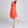 R & M Richards Women's Burnout Overlay Dress