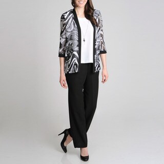 R & M Richards Women's Mock 2-piece Top and Pant