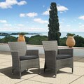 Liberty Grey Wicker Deluxe Outdoor Armchairs (Set of 2)