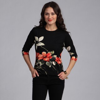 Rochelle Women's Designer Italian Floral Print Top