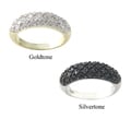 DB Designs Rhodium-plated 1/4ct TDW Black Diamond Ring
