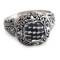 Sterling Silver 'Heart of Nature' Prasiolite Ring (Indonesia)