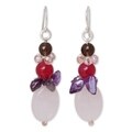 Sterling Silver 'Sweet Love' Multi-gemstone Earrings (Thailand)