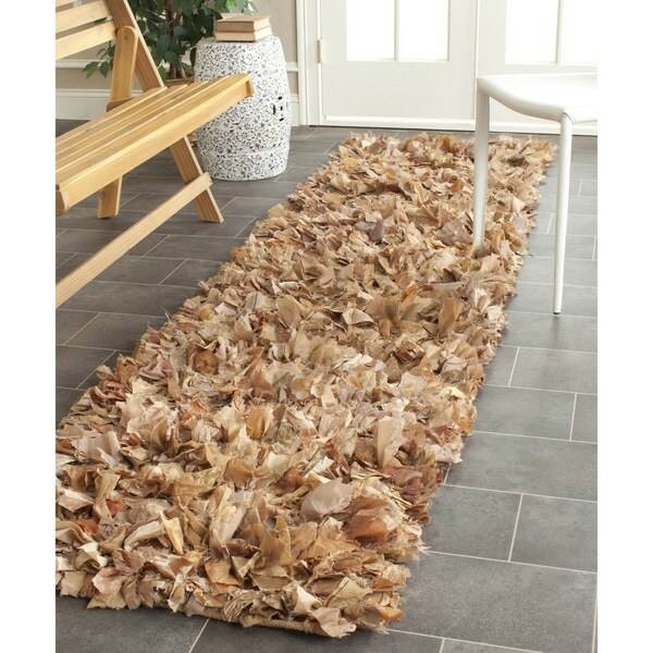 Safavieh Handmade Decorative Rio Shag Natural Runner 2'3 x 6'