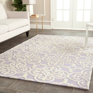 Safavieh Handmade Cambridge Moroccan Lavander Wool Rug (4' x 6')