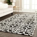 Safavieh Handmade Cambridge Moroccan Black Wool Rug (5' x 8')