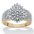 Isabella Collection 18k Gold over Silver 1/4ct TDW Diamond Ring (H-I, I2-I3)