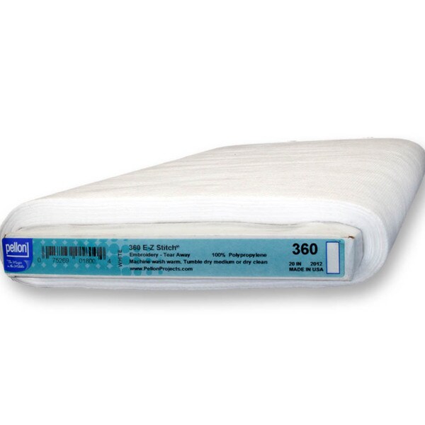 360 EZ Stitch White Perforated Tearaway Stabilizer for Machine Embroidery