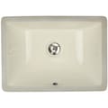 Highpoint Collection Bisque Ceramic Undermount Bathroom Sink