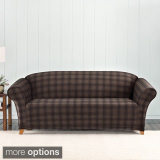 Sure Fit Stretch Belmont Plaid Sofa Slipcover-Image