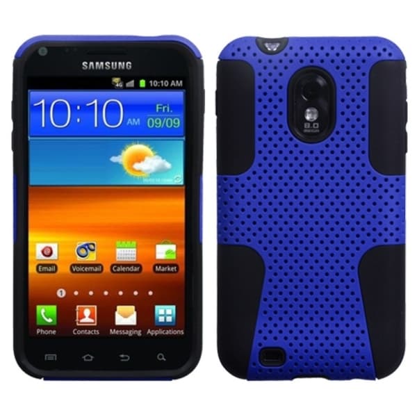 INSTEN Blue/ Black Phone Case Cover for Samsung Galaxy S II/ Epic 4G/ Touch D710