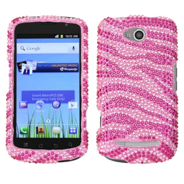 INSTEN Zebra Pink/ Hot Pink Phone Case Cover for CoolPad 5860E Quattro 4G