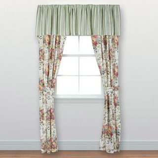 Laura Ashley Wakefield Cotton 4-piece Drape Set