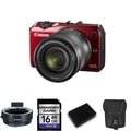 Canon EOS-M 18MP Mirrorless Digital Camera with 18-55mm IS STM Lens and 16GB Bundle