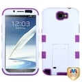 BasAcc White/ Purple TUFF Hybrid Case for Samsung Galaxy Note S II/ S2