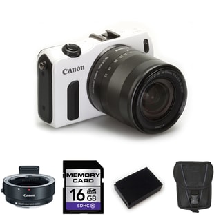 Canon EOS-M 18MP Mirrorless Digital Camera with 18-55mm IS STM Lens and 16GB Bundle