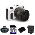 Canon EOS-M 18MP Mirrorless Digital Camera with 18-55mm IS STM Lens and 16GB Bundle