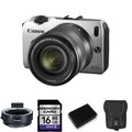 Canon EOS-M 18MP Mirrorless Digital Camera with 18-55mm IS STM Lens and 16GB Bundle