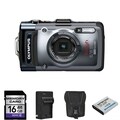 Olympus Tough TG-1 iHS 12MP Waterproof Digital Camera with 16GB Bundle (Refurbished)