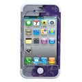 BasAcc Petunia/ White TUFF Hybrid Case for Apple iPhone 4/ 4S
