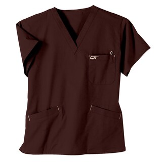 IguanaMed 3XL Women's Wine 3-pocket Scrub Top