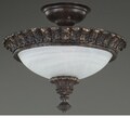 Wilshire Portofino Collection Alabaster Glass Flush Mount