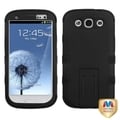 BasAcc Black/ Black TUFF Hybrid Case for Samsung Galaxy S III/ S3