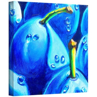 Susi Franco 'Plum Juicy Dew Drops' Gallery-Wrapped Canvas