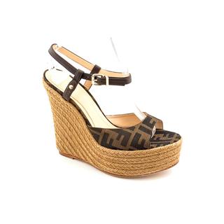 Fendi Women's '8V3702' Leather Sandals (Size 8 )