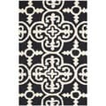 Safavieh Handmade Cambridge Moroccan Black Wool Rug (2' x 3')