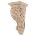 GlideRite Rose Leaf Hand-carved Solid Hardwood Corbel