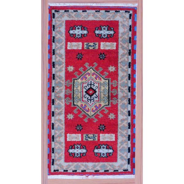 Herat Oriental Indo Hand-knotted Kazak Wool Rug 2'2 x 4'