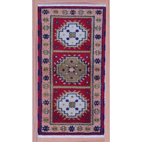 Herat Oriental Indo Hand-knotted Kazak Wool Rug 2'2 x 4'