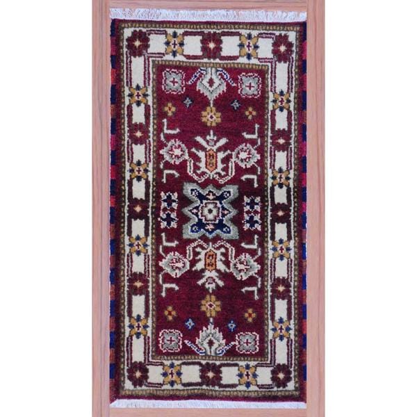 Herat Oriental Indo Hand-knotted Kazak Wool Rug 2'2 x 4'
