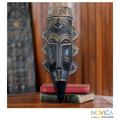 Handcrafted Cedar 'Fish' African Mask (Ghana)