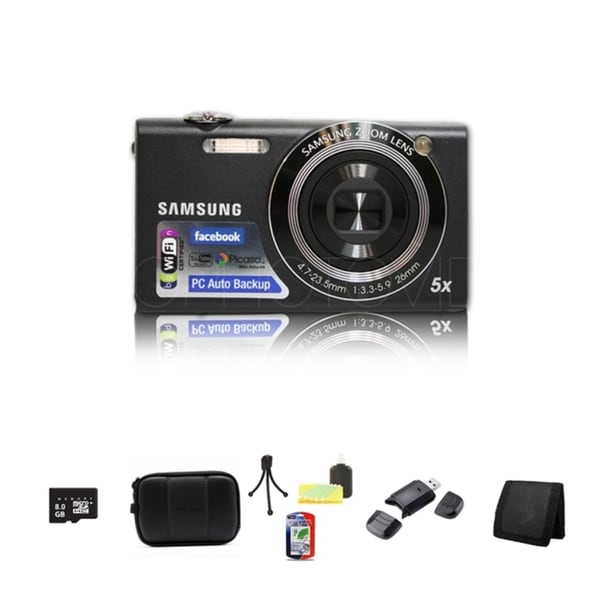 Samsung SH100 14.2MP Digital Camera 8GB Bundle