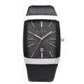 Skagen Men's Black Label Leather Strap Watch