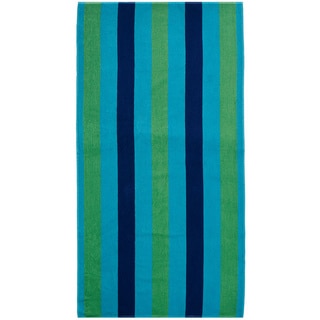 Celebration Jacquard 2-piece Cabana Blue Striped Beach Towel Set