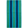 Celebration Jacquard 2-piece Cabana Blue Striped Beach Towel Set