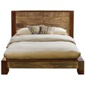Lawton Reclaimed Wood California King Size Platform Bed