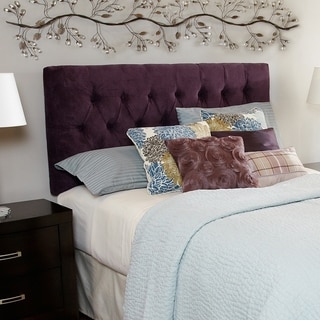 Humble + Haute Hampton Plum Queen Diamond Tufted Headboard