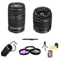 Canon EF-S 18-55mm IS II f3.5-5.6 & 55-250mm IS II f4-5.6 Lens Bundle