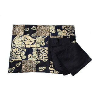 Navy Placemat and Napkin (Set of 6 Each) (Rwanda)