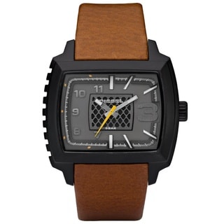 Diesel Men's Brown Leather Strap Watch