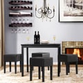 Joyce Black 5-piece Dining Set