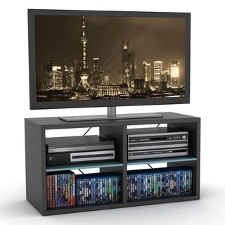 Atlantic Black and Teal Dual TV or Audio Stand